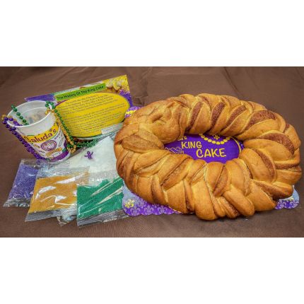 Traditional Mardi Gras King Cake
